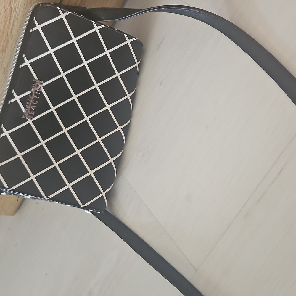 Kenneth Cole Reaction Grid Patterned Crossbody Ba… - image 4